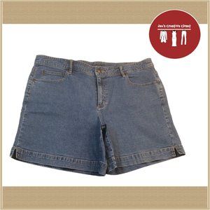 Women's Crazy Horse Stretch Blue Jean Shorts